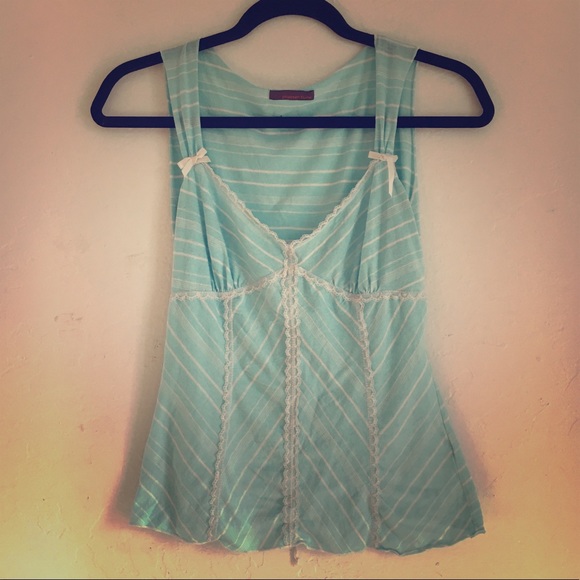 Planet Funk Blue and White Tank - Picture 1 of 2